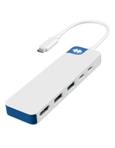 Hyper Hd4101Bugl Stacja Dokująca Usb Type-C Niebieski, Biały