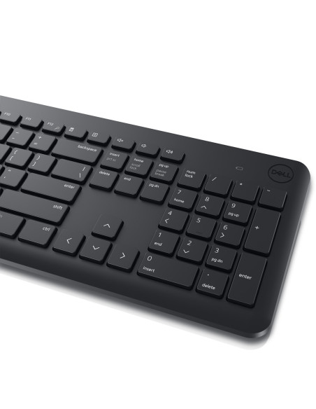 Dell Km3322W Klawiatura Dołączona Myszka Rf Wireless Amerykański Międzynarodowy Czarny