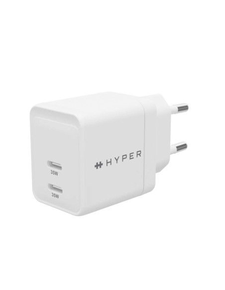 Hyper Hjg35Eu Ładowarka Do Urządzeń Przenośnych Słuchawki, Zestaw Słuchawkowy, Smartfon, Oglądaj Biały Prąd Przemienny Szybkie Ł