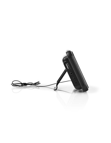 Nedis Clar004Bk Budzik Cyfrowy Budzik Czarny