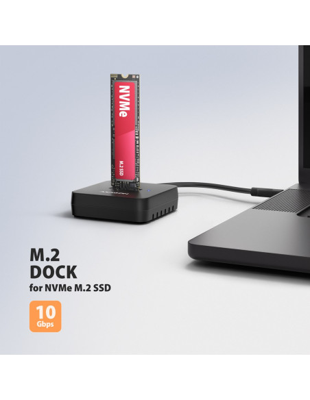 Axagon Adsa-M2C11L Stacja Dokująca Do Dysków Twardych Usb 3.2 Gen 2 (3.1 Gen 2) Type-C Czarny