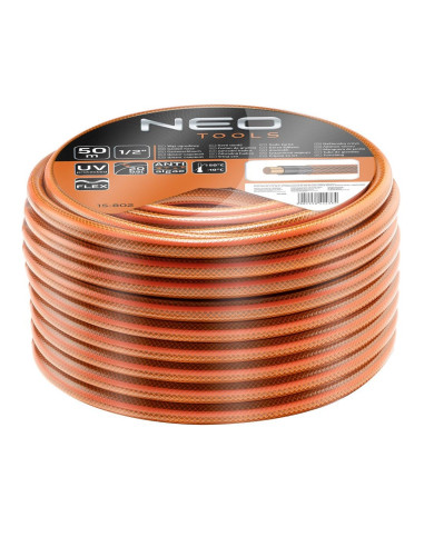 Wąż Ogrodowy Neo Tools 1/2" X 50 M 4-Warstwowy