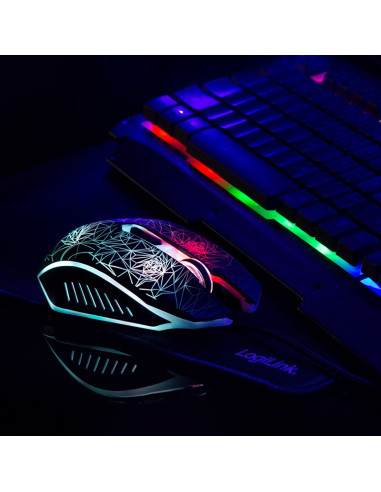 Logilink Id0185 Klawiatura Dołączona Myszka Gaming Usb Qwerty Angielski Czarny