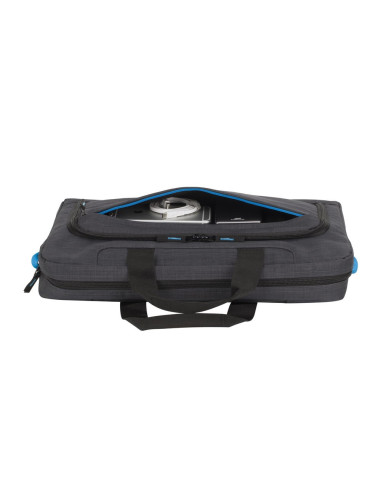 Rivacase Regent 8058 43,9 Cm (17.3") Obudowa Na Messenger Czarny, Cyjan