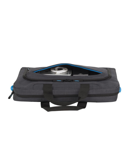 Rivacase Regent 8058 43,9 Cm (17.3") Obudowa Na Messenger Czarny, Cyjan