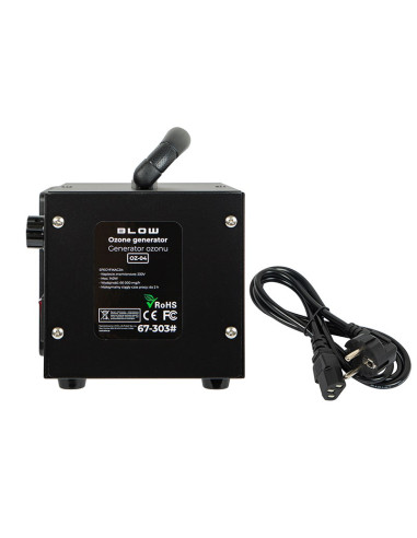 Generator Ozonu Blow Oz-04 Czarny Ozonator 60 000 Mg/H 140W