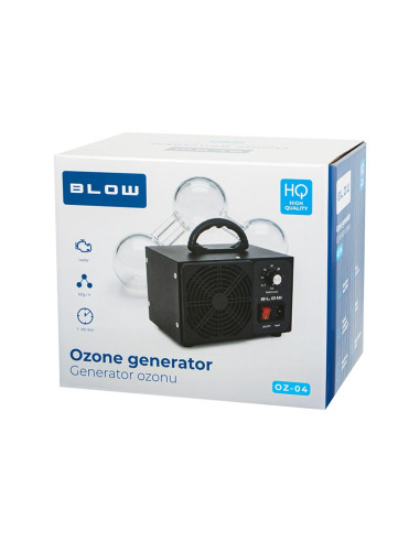 Generator Ozonu Blow Oz-04 Czarny Ozonator 60 000 Mg/H 140W