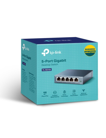 Switch Tp-Link Tl-Sg105 (5X 10/100/1000Mbps)