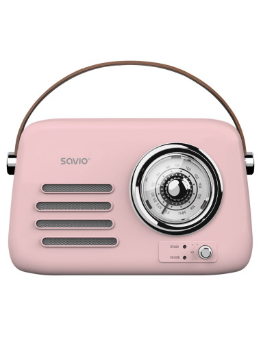 Savio Radio Przenośne Różowe Rs-03