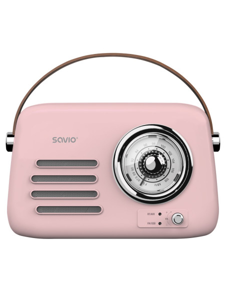 Savio Radio Przenośne Różowe Rs-03