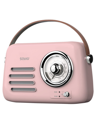 Savio Radio Przenośne Różowe Rs-03