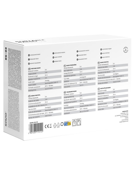 Savio Radio Przenośne Różowe Rs-03