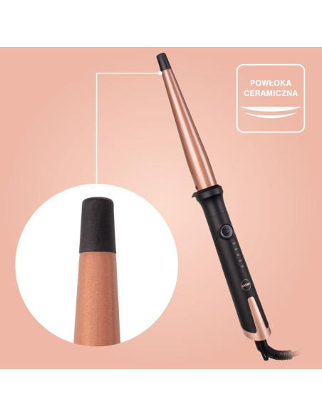 Eldom Lokówka Do Włosów Hs12 Zia 45W Regulacja 120-200 Stopni 5 Proramów