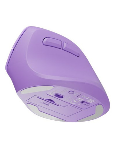 Mysz Wertykalna Natec Crake 2 Bezprzewodowa 2400Dpi Bluetooth 5.2 + 2.4Ghz Pure Lavender