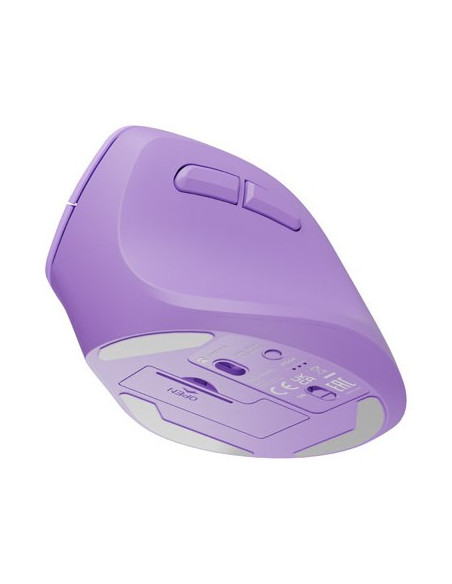 Mysz Wertykalna Natec Crake 2 Bezprzewodowa 2400Dpi Bluetooth 5.2 + 2.4Ghz Pure Lavender