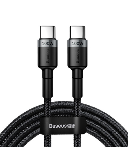 Kabel Baseus Catklf-Alg1 Usb-C - Usb-C Pd Qc 100W 5A 2M - Szary