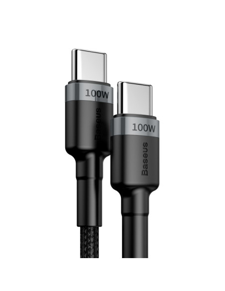 Kabel Baseus Catklf-Alg1 Usb-C - Usb-C Pd Qc 100W 5A 2M - Szary