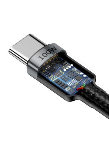 Kabel Baseus Catklf-Alg1 Usb-C - Usb-C Pd Qc 100W 5A 2M - Szary