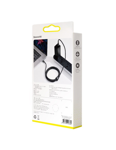 Kabel Baseus Catklf-Alg1 Usb-C - Usb-C Pd Qc 100W 5A 2M - Szary
