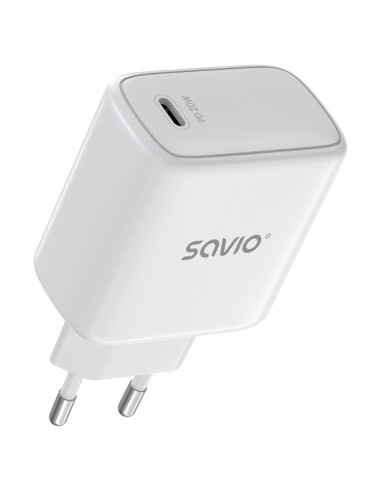 Savio Ładowarka Sieciowa La-14 20W Power Delivery 3.0, Biała