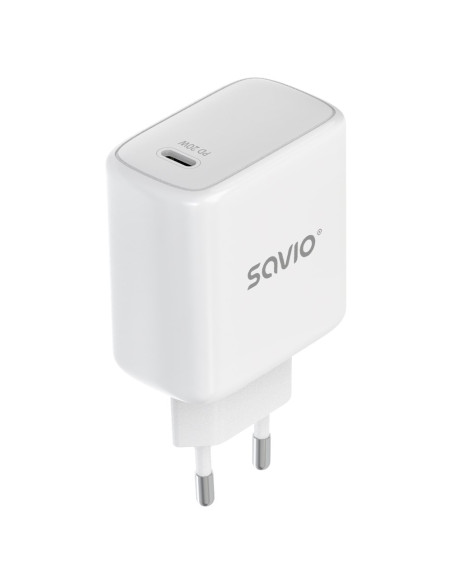 Savio Ładowarka Sieciowa La-14 20W Power Delivery 3.0, Biała