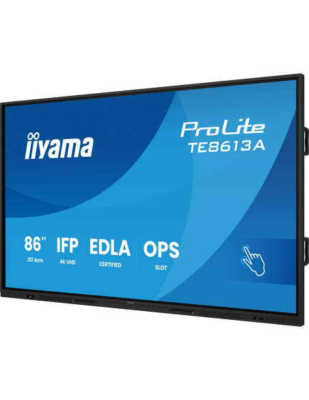 Iiyama Te8613A-B2Ag Signage Display Kiosk 2,17 M (85.6") Wi-Fi 500 Cd/M2 4K Ultra Hd Czarny Ekran Dotykowy Procesor Wbudowany An