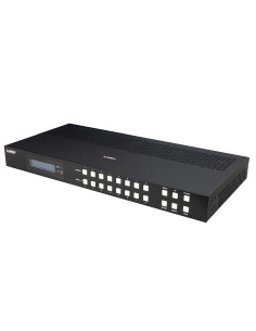 Lindy 38435 Przełącznik Macierzy Przełącznik Matrycowy Av Wbudowany Wyświetlacz