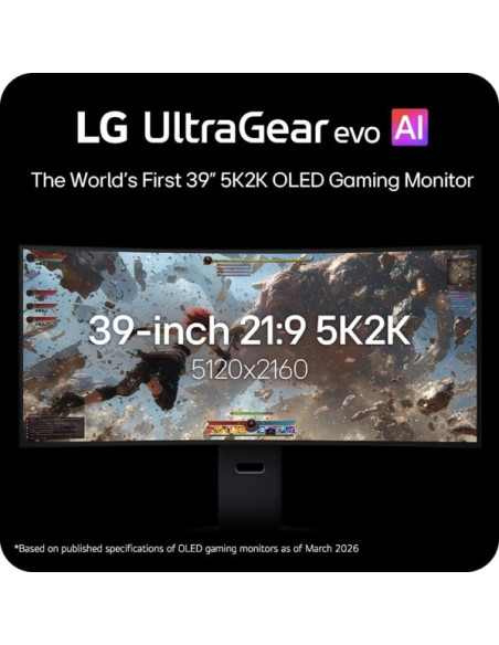 Lg 39Gx950B-B Monitor Komputerowy 99,1 Cm (39") 5120 X 2160 Px 5K Ultra Hd Oled Czarny