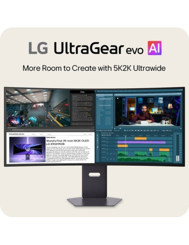 Lg 39Gx950B-B Monitor Komputerowy 99,1 Cm (39") 5120 X 2160 Px 5K Ultra Hd Oled Czarny