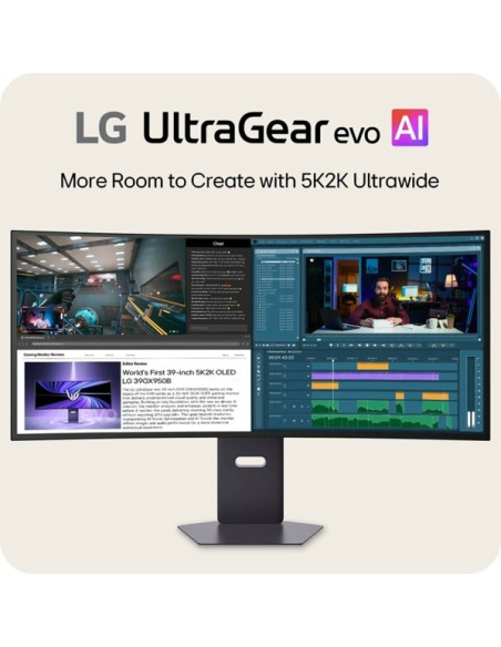 Lg 39Gx950B-B Monitor Komputerowy 99,1 Cm (39") 5120 X 2160 Px 5K Ultra Hd Oled Czarny