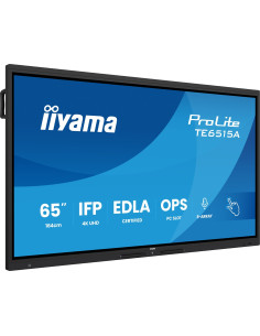 Iiyama Te6515A-B2Ag Signage Display Kiosk 163,8 Cm (64.5") Wi-Fi 550 Cd/M2 4K Ultra Hd Czarny Ekran Dotykowy Procesor Wbudowany 