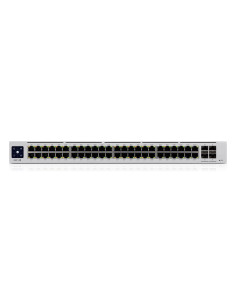 Ubiquiti Unifi Pro 48-Port Poe Zarządzany L2/L3 Gigabit Ethernet (10/100/1000) Obsługa Poe 1U Srebrny