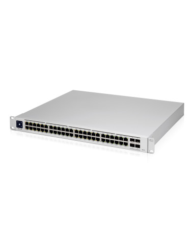 Ubiquiti Unifi Pro 48-Port Poe Zarządzany L2/L3 Gigabit Ethernet (10/100/1000) Obsługa Poe 1U Srebrny