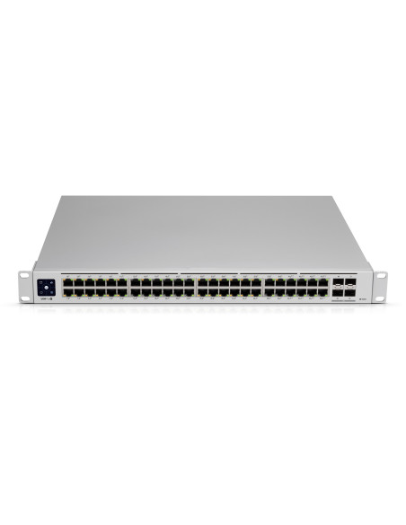 Ubiquiti Unifi Pro 48-Port Poe Zarządzany L2/L3 Gigabit Ethernet (10/100/1000) Obsługa Poe 1U Srebrny