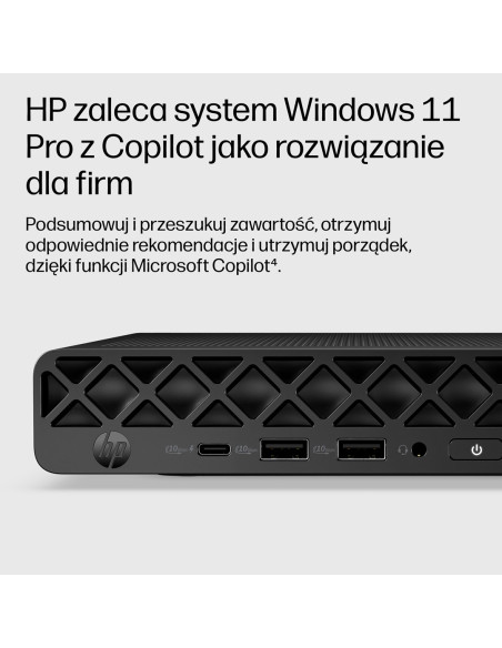Hp Elitedesk 8 Mini G2I Ai Ultra 7 356H 16Gb Ddr5 5600 Ssd512 Intel Graphics W11Pro 3Y Onsite