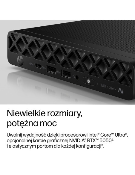 Hp Elitedesk 8 Mini G2I Ai Ultra 7 356H 16Gb Ddr5 5600 Ssd512 Intel Graphics W11Pro 3Y Onsite
