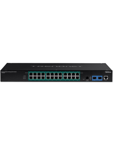 Trendnet Industrial Switch 26-Port Gbit Poe+ L2 Manag. Rackm