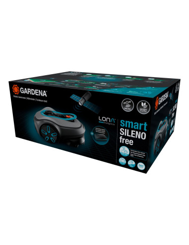 Gardena Smart Sileno Free Kosiarka Robot Bateria Czarny, Szary