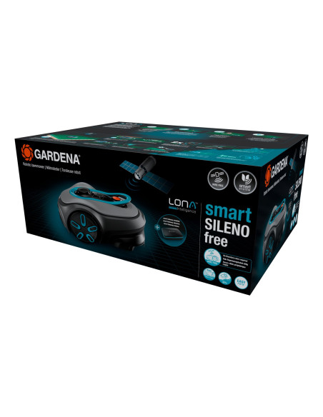 Gardena Smart Sileno Free Kosiarka Robot Bateria Czarny, Szary