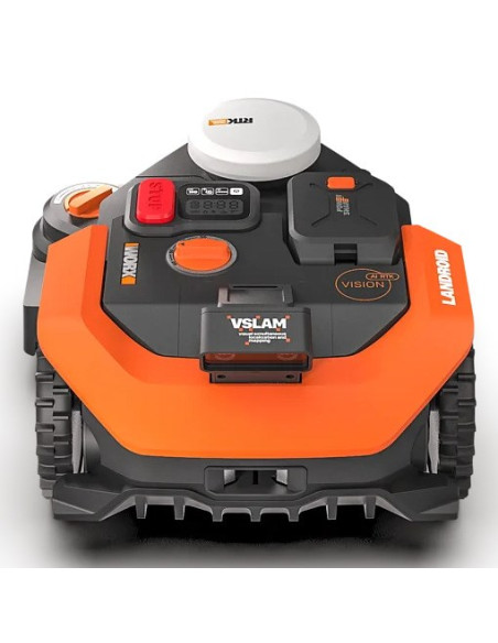 Worx Wr308E Kosiarka Kosiarka Robot Bateria Czarny, Pomarańczowy
