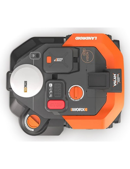 Worx Wr308E Kosiarka Kosiarka Robot Bateria Czarny, Pomarańczowy