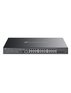 Tp-Link Sg5428Xmpp Przełącznik Sieciowy Zarządzany L3 Gigabit Ethernet (10/100/1000) Obsługa Poe Czarny