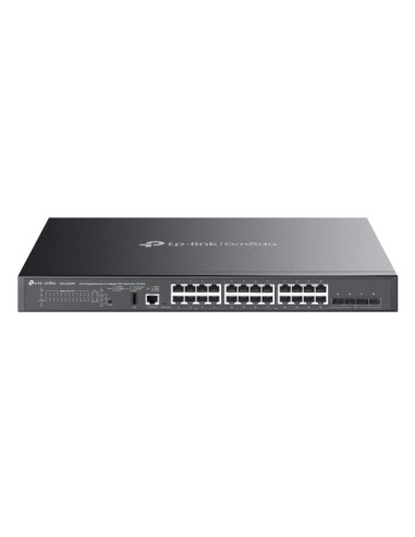 Tp-Link Sg5428Xmpp Przełącznik Sieciowy Zarządzany L3 Gigabit Ethernet (10/100/1000) Obsługa Poe Czarny
