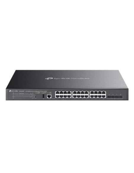Tp-Link Sg5428Xmpp Przełącznik Sieciowy Zarządzany L3 Gigabit Ethernet (10/100/1000) Obsługa Poe Czarny