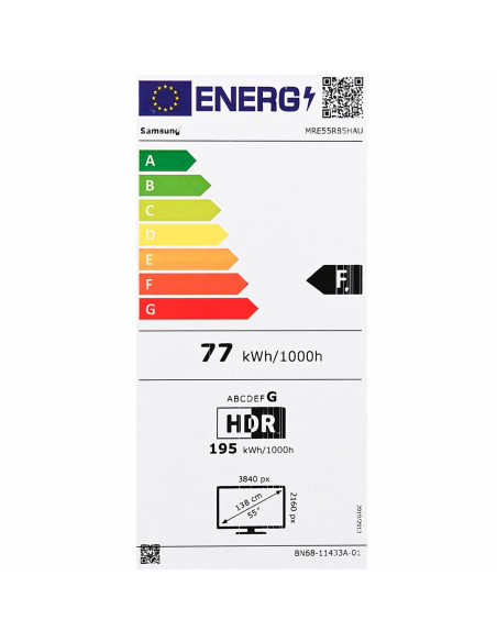 Telewizor Samsung Mre55R85H Micro Rgb 55" 4K Ultra Hd 144Hz Tizen Dolby Atmos Czarny