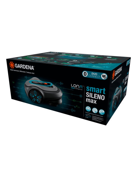 Gardena Smart Sileno Max Kosiarka Robot Bateria Czarny, Szary