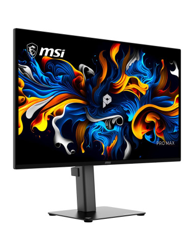 Msi Pro Max 271Upx12G Monitor Komputerowy 67,3 Cm (26.5") 3840 X 2160 Px Ultrawide Full Hd Qd-Oled Czarny