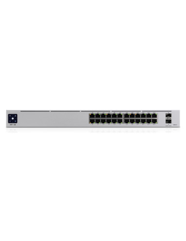 Ubiquiti Unifi Pro 24-Port Poe Zarządzany L2/L3 Gigabit Ethernet (10/100/1000) Obsługa Poe 1U Srebrny