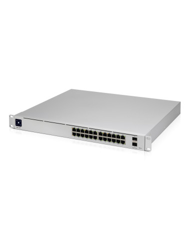 Ubiquiti Unifi Pro 24-Port Poe Zarządzany L2/L3 Gigabit Ethernet (10/100/1000) Obsługa Poe 1U Srebrny