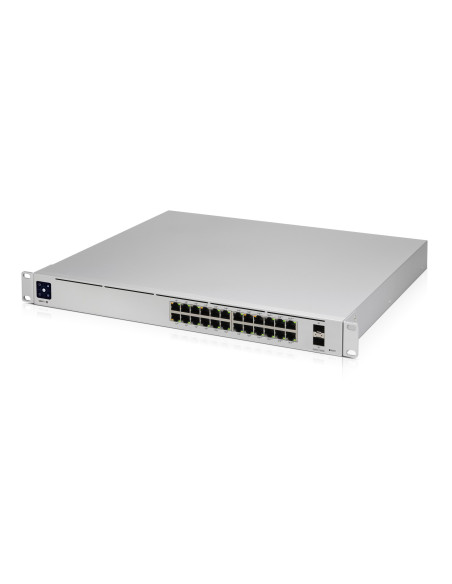 Ubiquiti Unifi Pro 24-Port Poe Zarządzany L2/L3 Gigabit Ethernet (10/100/1000) Obsługa Poe 1U Srebrny